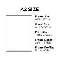 Black A2 Mod Poster Frame Thumbnail