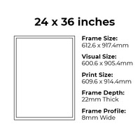 Black 24 x 36 Inch Mod Poster Frame Thumbnail