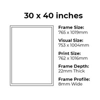 Black 30 x 40 Inch Mod Poster Frame Thumbnail